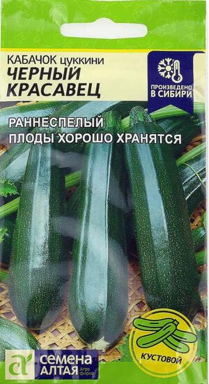Кабачок Черный Красавец цуккини Семена Алтая