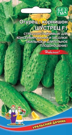 Огурец Шустрец корнишон  Уральский Дачник
