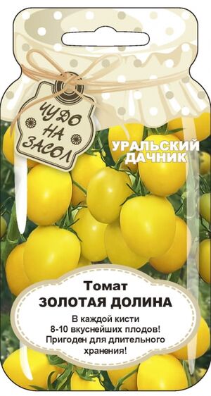 Томат Золотая долина Чудо на засол Уральский Дачник