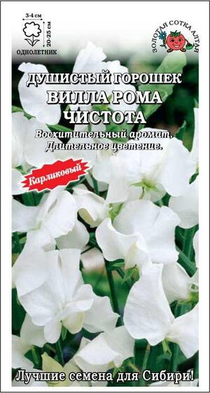 Душистый горошек Вилла Рома Чистота Золотая Сотка Алтая