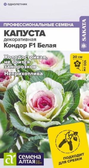 Капуста Декоративная Кондор F1 Белая Семена Алтая