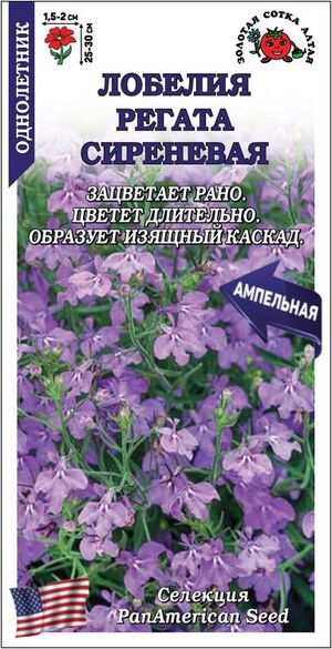 Лобелия Регата Сиреневая Золотая Сотка Алтая