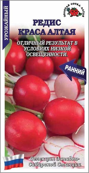 Редис Краса Алтая Золотая Сотка Алтая