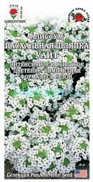 Алиссум Пасхальная шляпка Уайт Золотая Сотка Алтая