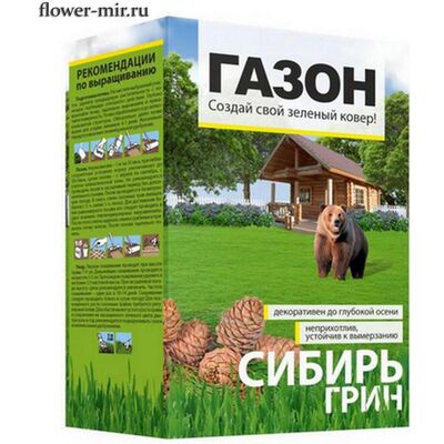 Газонная трава Сибирь Грин 1 кг.  Семена Алтая
